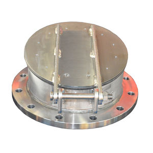 วาล์วแบบปีกนกเหล็กหล่อกลมเคลือบสแตนเลส ราคาโรงงาน สำหรับควบคุมน้ำท่วม - Product Image 4