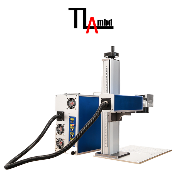 Split Portable 20W 30W Fiber Laser Marking Machine, Permanent Laser Engraver for QR Code Barcode Nameplate Anti-counterfeit