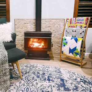 Soporte para Edredones o Mantas de Bambú para Sala de Estar o Dormitorio, Toallero Extra Alto Independiente para Baño - Product Image 6