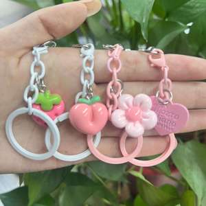 Tại chỗ Gradient màu hồng Lip Gloss ống 3ml Lip Gloss bao bì bán buôn với móc chìa khóa - Product Image 3