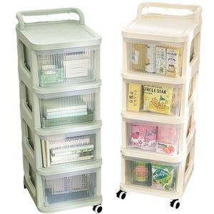 Chariot de Rangement Mobile Multi-Niveaux à Tiroirs pour Collations Jouets Fournitures de Bébé Étagère de Rangement pour Salon Desserte Utilitaire - Product Image 5