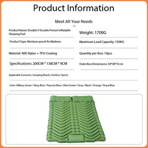Colchoneta Ligera <span class=keywords><strong>para</strong></span> Acampar, Colchón Inflable Doble Portátil <span class=keywords><strong>para</strong></span> 2 Personas, Colchoneta <span class=keywords><strong>para</strong></span> Dormir <span class=keywords><strong>para</strong></span> Senderismo, Camping, Cama de Aire, Colchoneta <span class=keywords><strong>para</strong></span> Tienda de Campaña - Product Image 6