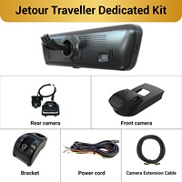 Caméra de tableau de bord avec rétroviseur intelligent pour Jetour Traveller H8 Pro, 2K, 8,2 pouces, double objectif avant et arrière, certifiée CE FCC, d'origine usine