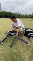 Grue de levage portable pour éclairage de scène en hauteur, hauteur de levage de 15 m pour équipement d'éclairage de mariage et de concert