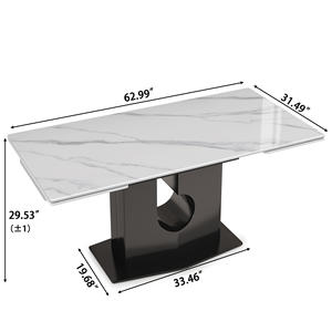 أثاث حديث قابل للسحب لسطح المكتب أبيض ذهبي معدني للمطاعم للاستخدام المنزلي والمكتب والمنزل - Product Image 5