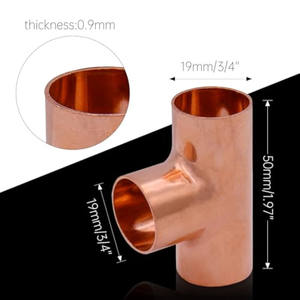 Fabrika Outlet toptan 1/2 inç kimlik kaynak ortak HVAC birimleri için bakır parçaları <span class=keywords><strong>Tee</strong></span> - Product Image 4