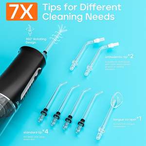 Seago Smart Water Flosser 300ml Irrigateur dentaire électrique portable avec 7 embouts rechargeables par USB - Product Image 5