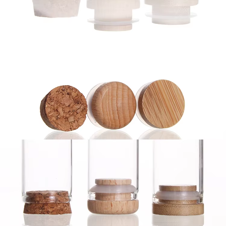 Flat Bottom Glass Test Tubes Different Sizes with Corks for Lab Testing or Vials Collection