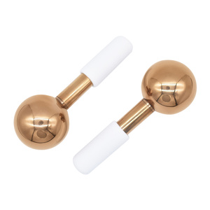 Beauty Ice Globes for Face <strong>Eyes</strong> Cooling Massage Gold Rose Gold Silver Facial <strong>Cryo</strong> Metal Ice Globes Massage - Product Image 3