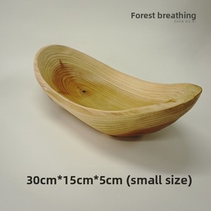 Plato grande creativo de madera de <span class=keywords><strong>abeto</strong></span> para aperitivos, juego de vajilla japonesa desechable multiusos para fiesta para almacenamiento de platos de fruta para el hogar - Product Image 5