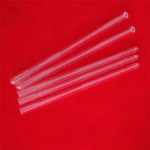 Factory Customized Size Opaque Clear Quartz Electric Heating Tube 5mm Thickness Quartz Tube Double Wall Quartz Tube