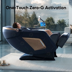 Fauteuil de massage robotisé électrique privé Shiatsu zéro gravité corps entier avec rails SL, fauteuil de massage AI avec capuche - Product Image 3