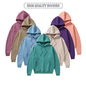 Groothandel Mannen Hoodies 100% Katoen Hoge Kwaliteit Blanco Hoodies Oorzakelijk Plus Size Hoodies Custom Logo