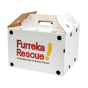 Consegna veloce su misura disegno ondulato pieghevole personalizzato <span class=keywords><strong>cartone</strong></span> pet carrier - Product Image 5