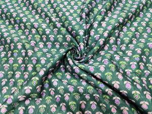 Tela Tejida de Seda Cruda SHIKHA FAB, Transpirable, de Secado Rápido, Ligera, con Patrón Floral Geométrico Abstracto, Suave y Lisa, 44 Pulgadas - Product Image 5