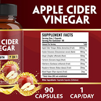 Pack Privé 7-en-1 : Capsules de Vinaigre de Cidre de Pomme – Complément Nutritionnel Brûle-Graisse pour Soutenir la Digestion et l'Immunité – Cannelle de Ceylan