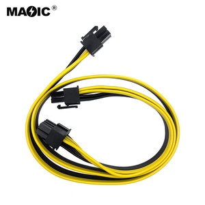 Câble d'<span class=keywords><strong>alimentation</strong></span> Y Splitter 20 cm GPU <span class=keywords><strong>6</strong></span> <span class=keywords><strong>broches</strong></span> Molex vers double PCI-e <span class=keywords><strong>8</strong></span> <span class=keywords><strong>broches</strong></span> (<span class=keywords><strong>6</strong></span>+2) pour <span class=keywords><strong>carte</strong></span> <span class=keywords><strong>graphique</strong></span> PCI Express PCIe <span class=keywords><strong>6</strong></span> vers <span class=keywords><strong>6</strong></span> 2 <span class=keywords><strong>broches</strong></span> - Product Image 4