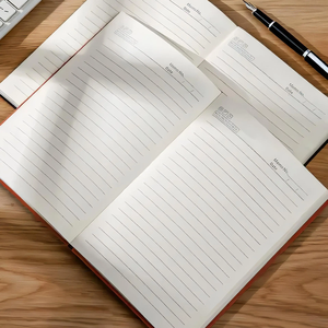 Premium <strong>A5</strong> PU Leather <strong>Notebook</strong> 240 Pages Ruled Journal Office Stationery Ribbon Bookmark Executive Writing Notepad Business - Product Image 5