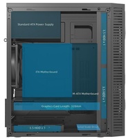 Çok Satan ATX M ATX ITX Masaüstü Kasa 7 PCI Yuvası 2 HDD 3 SSD RGB Ön Panel Ofis Oyun Bilgisayarı Yapımı PC Kasası