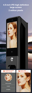 CHAFON 2MP HD Cámara dual Cerradura de puerta inteligente Reconocimiento facial Palma Huella digital Desbloqueo remoto WiFi Conectividad Nube - Product Image 6