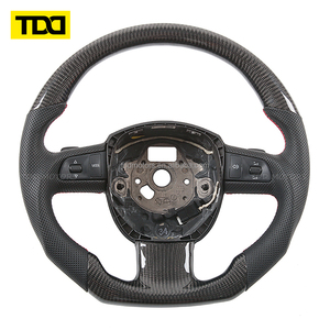 Volante de Fibra de Carbono Real TDD Compatible con Audi A5, A6L, A7, Q3, Q5, Q7, TT, R8 - Product Image 5