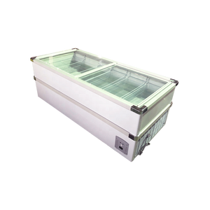 Freezer de puerta de vidrio para supermercado, 780L, carne, mariscos, Isla, congelador, SCWD4-780F - Product Image 5