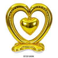 Grand ballon creux d'amour en aluminium pour la fête des mères Graduation Valentine's Day Birthday Wedding Anniversary Decorations
