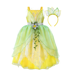 <span class=keywords><strong>Disfraz</strong></span> de Princesa Tinker Bell de Halloween, Vestido de Hada Verde con Alas de Mariposa para Bebés, Niñas, Fiestas, Disfraces de Cosplay - Product Image 2