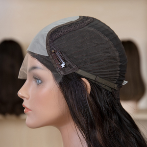 <span class=keywords><strong>Parrucca</strong></span> Ebraica Kosher in Capelli Vergini Biondi, Capelli Europei Grezzi Non Trattati, Parrucche Ricce Ebraiche Kosher con Top in Pizzo - Product Image 4