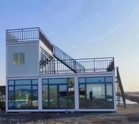 Conteneur plat en acier de luxe personnalisé de 20 pieds nouveau design de maison préfabriquée à faible coût de l'usine chinoise