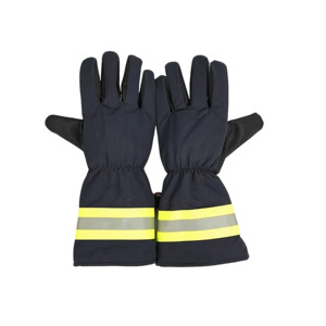 Gants de sécurité en aramide pour la lutte contre les incendies, 14 pouces, avec manchette élastique, bandes réfléchissantes, résistants à l'abrasion et ignifuges - Product Image 1