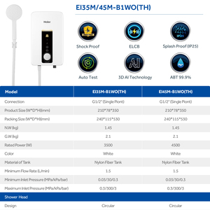 Haier iyi satış 220v anında sıcak SU ISITICI anında Tankless elektrikli SU ISITICI duş banyo - Product Image 6