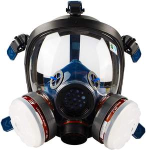 Masques respiratoires pour les radiations nucléaires, peinture au pistolet, protection complète du visage, <span class=keywords><strong>masque</strong></span> à gaz - Product Image 1