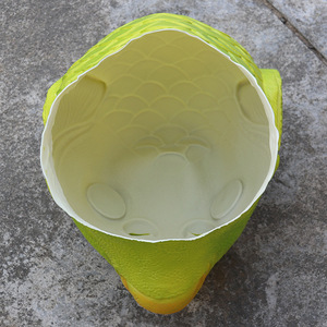 Máscara de pez verde, tamaño único, de látex, con diseño de cabeza de animal de dibujos animados, para fiestas de Halloween, accesorios de cosplay - Product Image 4