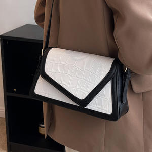 2025 New Arrival Women's High-End Single Strap Messenger <b>Bag</b> <b>Small</b> Square Winter Underarm <b>Bag</b> Trendy Stone Pattern PU Ladies - Product Image 4