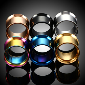 Acier <span class=keywords><strong>Double</strong></span> Évasé Creux <span class=keywords><strong>Oreille</strong></span> Chair Tunnel Plug Sans Fil <span class=keywords><strong>Oreille</strong></span> Expander Jauges Piercing Bijoux Sans Fil - Product Image 6