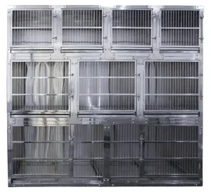 HF动物笼狗宠物窝不锈钢专业模块化宠物笼
