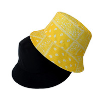 Bob Gorras en gros, double face, bandana, imprimé animal, coton, nouveau style vintage, chapeau seau élégant à motifs paisley