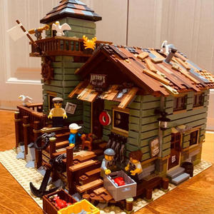 Péniche bord de mer rue scène bloc jouets taverne modèle bricolage Construction briques ensemble blocs de construction jouet - Product Image 2