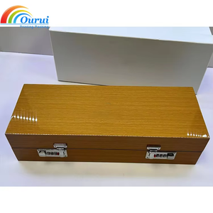 Caja de Madera Rectangular Ecológica de Alto Brillo con Terciopelo para Almohadas, con 5 Ranuras, para Exhibición de Colección y Regalo de Relojes - ¡Gran Oferta! - Product Image 3