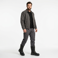 Bottes de travail en cuir de vache imperméables et anti-coupures, respirantes, antidérapantes pour hommes, utilisation de sécurité, logo personnalisé, ISO CE