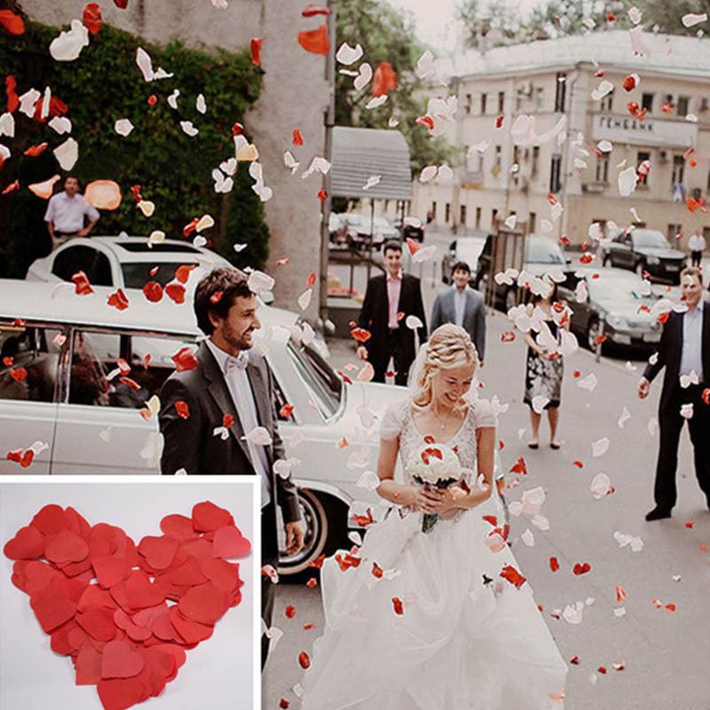 Herz-Konfetti Aus Seidenpapier – Bunt (rosa, Rot, Weiß) Für Hochzeit, Valentinstag, Party