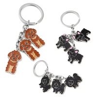 Porte-clés en émail personnalisé, porte-clés en alliage de zinc irrégulier, illustration de dessin animé, porte-clés avec logo, souvenir, étiquette de clé pour la promotion