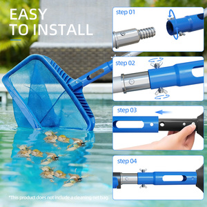 Asta Telescopica <span class=keywords><strong>per</strong></span> Piscina 4,8m in Alluminio a 5 Sezioni Regolabile <span class=keywords><strong>per</strong></span> Rete Skimmer <span class=keywords><strong>Pulizia</strong></span> Piscina - Product Image 2