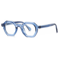 Kacamata Optik Bulat TR+CP TYSD-LS050 Sampel Gratis untuk Semua Bentuk Wajah Pria, Kacamata dengan Gagang Pegas