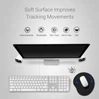 Support de poignet ergonomique extensible en silicone noir pour ordinateur, logo sublimation vierge, pour clavier et souris de jeu
