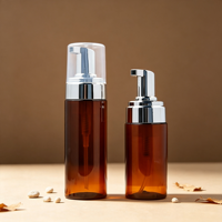 Flacon Distributeur de Savon Liquide Cosmétique en PET Transparent avec Pompe Moussante 100ml 120ml 150ml 200ml 250ml