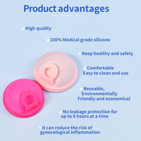 Disco Menstrual Reutilizable Furuize al por Mayor, Copa Menstrual de Silicona de Grado Médico, Copa Menstrual para Higiene Femenina, Marca Privada OEM