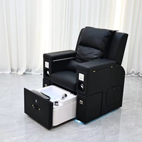 Table de manucure et pédicure de luxe moderne pour salon de beauté, station de soin des pieds, fauteuil de massage spa pour technicien(ne) des ongles