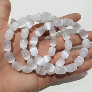 Wholesale high quality Selenite Crystal Bracelets Natural Selenite Healing Crystal Bracelets